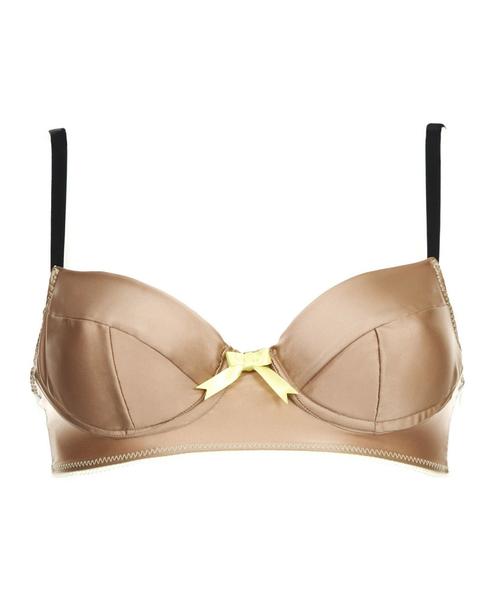 Coco Caramel Bronze Silk Bra