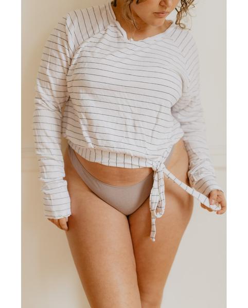 Organic Cotton Striped Tie Top *FINAL SALE ITEM*