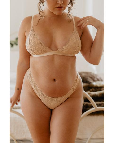 Beige Recycled Lace Lima Undies