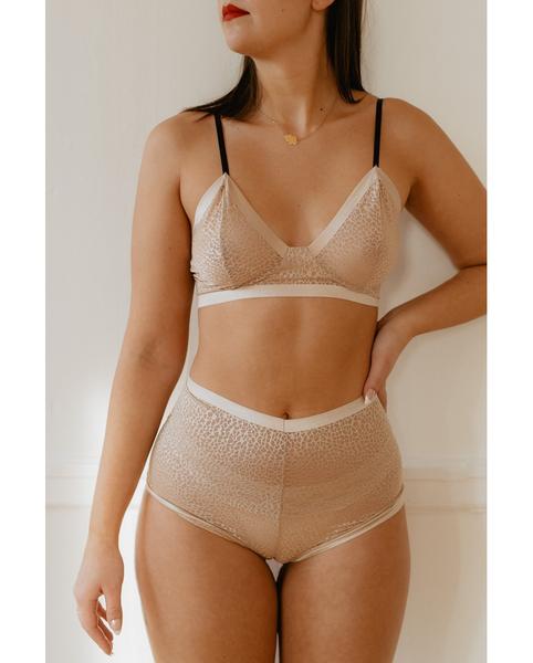 Elza Gold High Waisted Undies *Only S + L left!* *FINAL SALE ITEM*