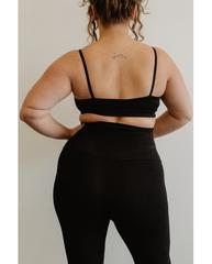 Organic Cotton Light Sports / Yoga / Lounge Bra - Black