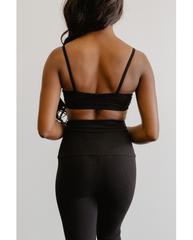 Organic Cotton Light Sports / Yoga / Lounge Bra - Black