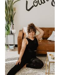 Organic Cotton Reversible Bralette - Black