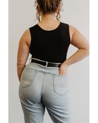 Organic Cotton Reversible Bralette - Black