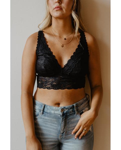 Plungie Bralette - Black *Only S + XL left! FINAL SALE*