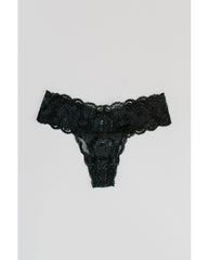 Cutie Thong - Black / Blush