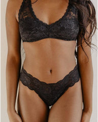 Cutie Thong - Black / Blush