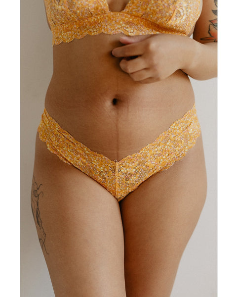 Cutie Thong - Sunset Floral Print