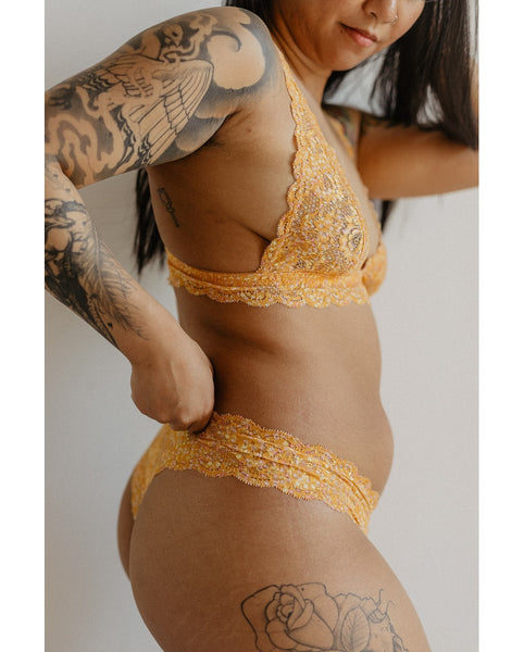 Cutie Thong - Sunset Floral Print
