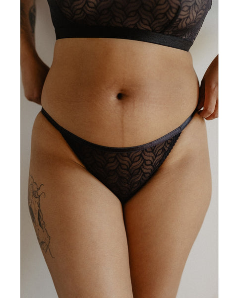 Recycled Wave Bikini - Black