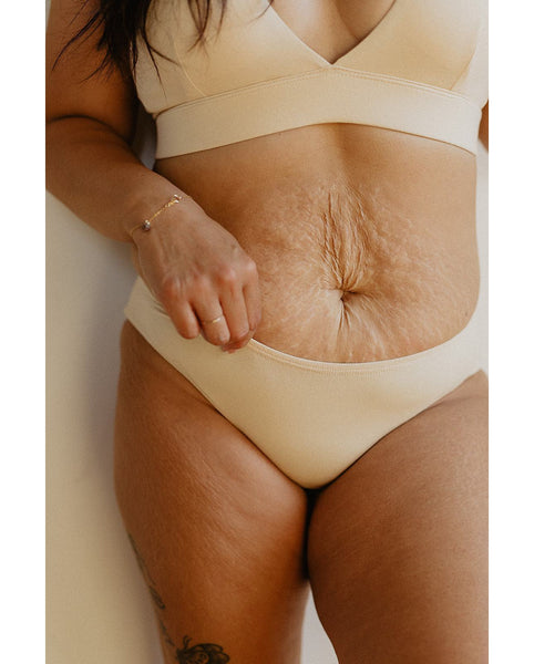 3-Pack Organic Cotton Classic Bikinis - Beige