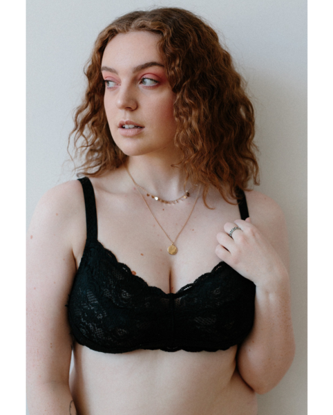 Curvy Sweetie Bralette - Black