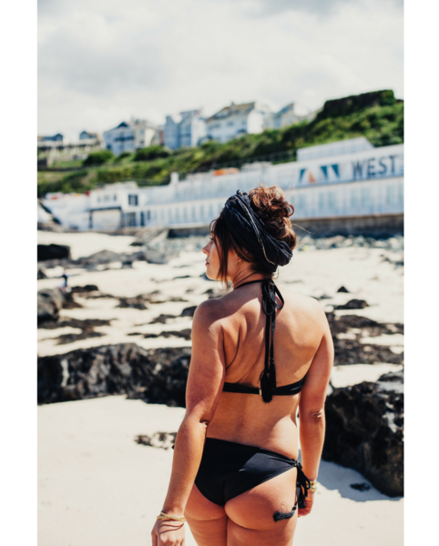 Black & Gold Maria Bikini Bottoms *Only XS left! - FINAL SALE ITEM*