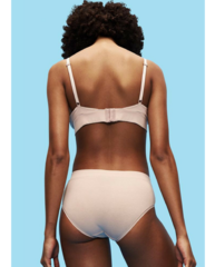2-Pack Organic Cotton Hipster Bikini Undies - Beige