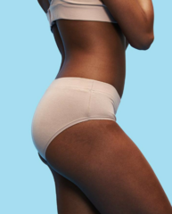 2-Pack Organic Cotton Hipster Bikini Undies - Beige