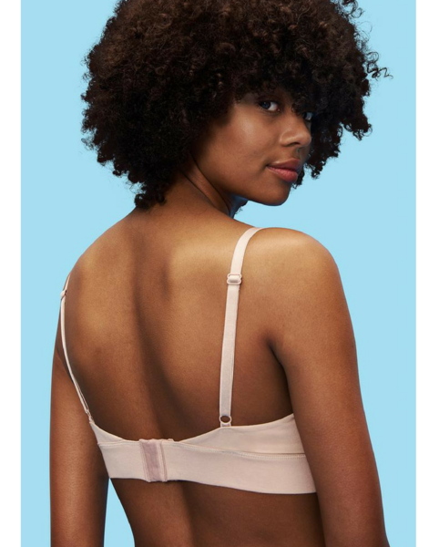 Organic Cotton Triangle Bra - Beige