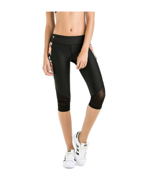 Serena Floral Yoga/Workout Capris *Only S + XL  left!*