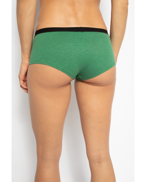 Women's Hemp Hipster Boyshort Undies - Green