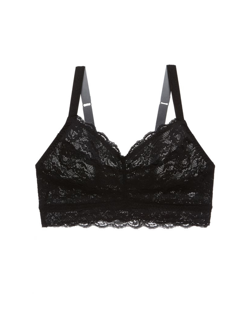 Coobie Lace Back Bralette, One Size, Black : : Clothing
